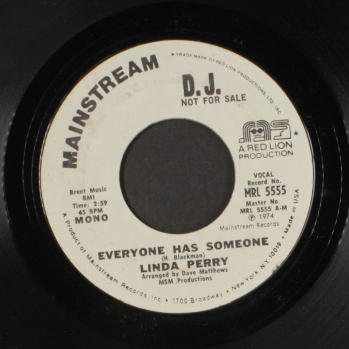 everyone has someone / mono by LINDA PERRY