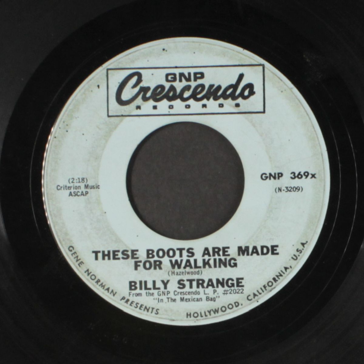 these boots are make for walking / the shadow of your smile by BILLY STRANGE