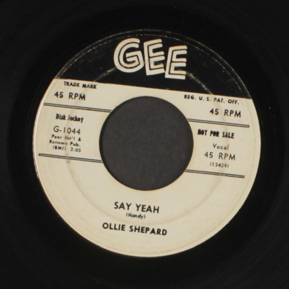 my babe is gone / say yeah by OLLIE SHEPARD