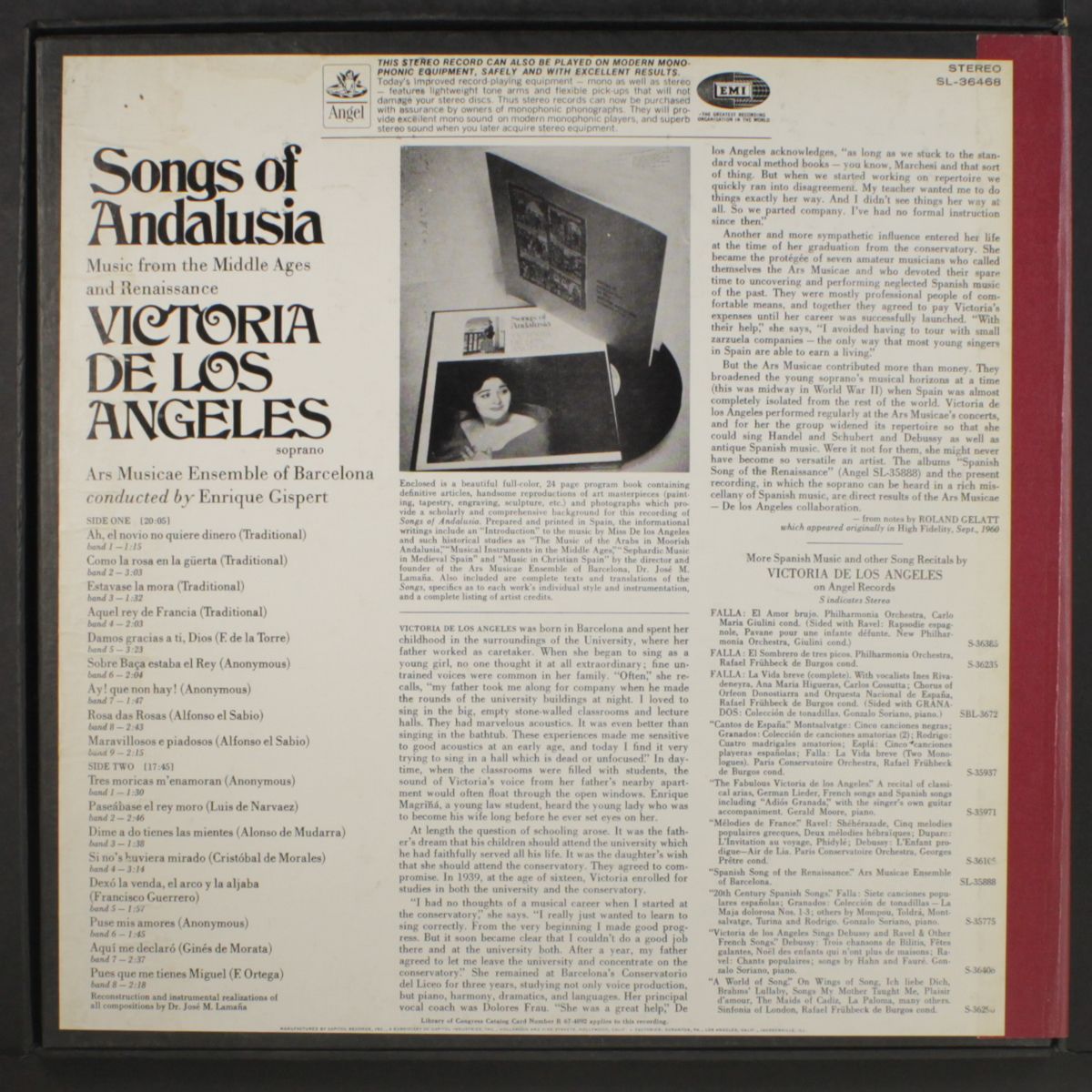 songs of andalusia by VICTORIA DE LOS ANGELES