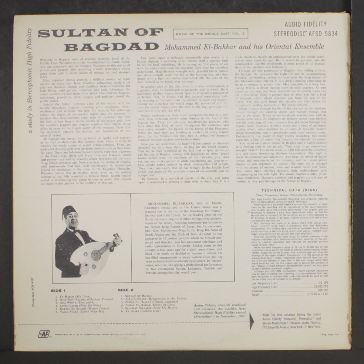 sultan of bagdad by MOHAMMED EL-BAKKAR & ORIENTAL ENSEMBLE