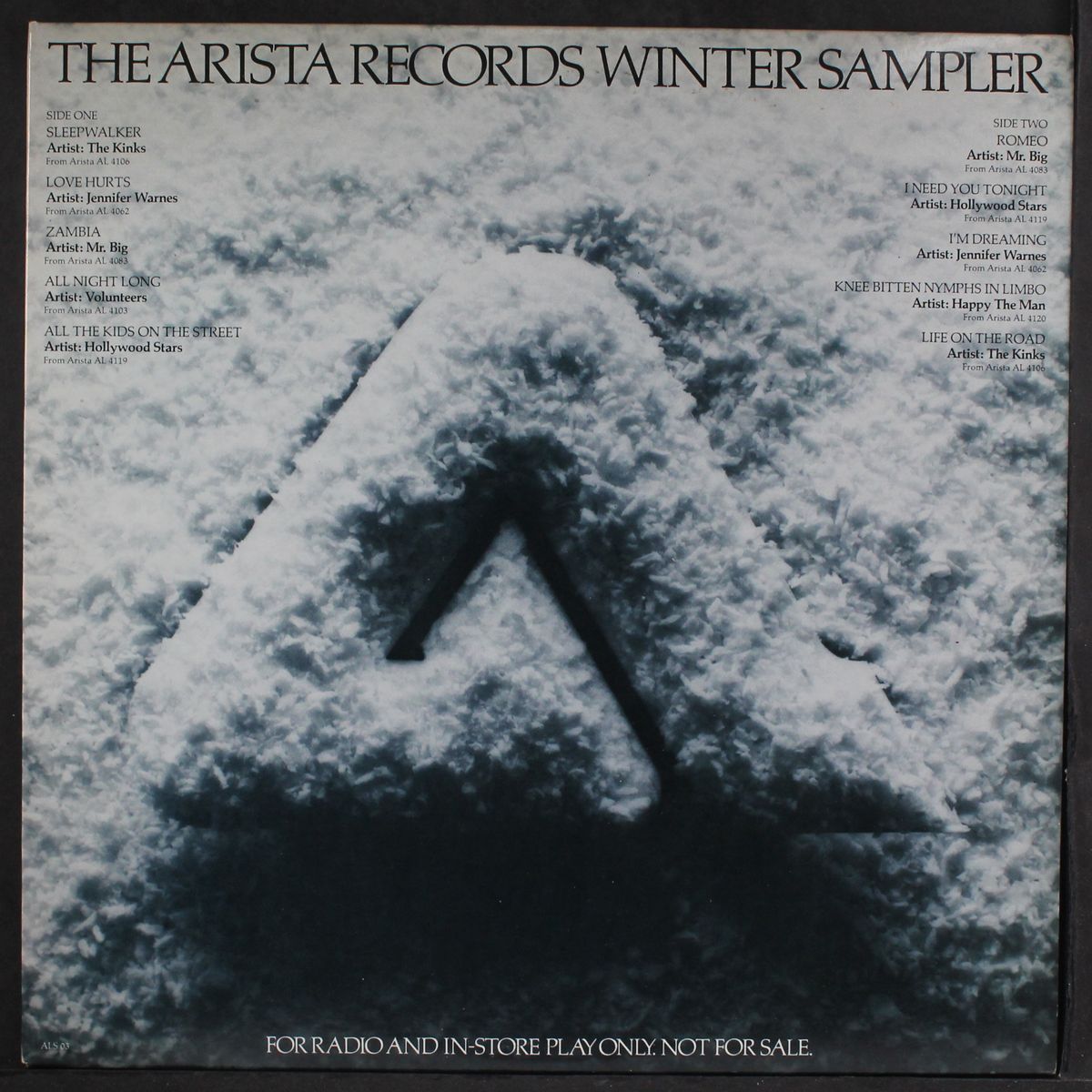 arista records winter sampler - w/ kinks by VARIOUS