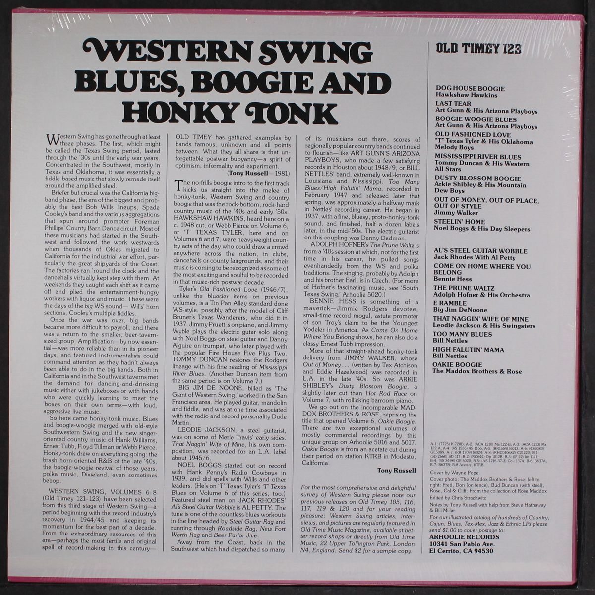 western swing blues, boogie and honky tonk, vol. 8 by VARIOUS