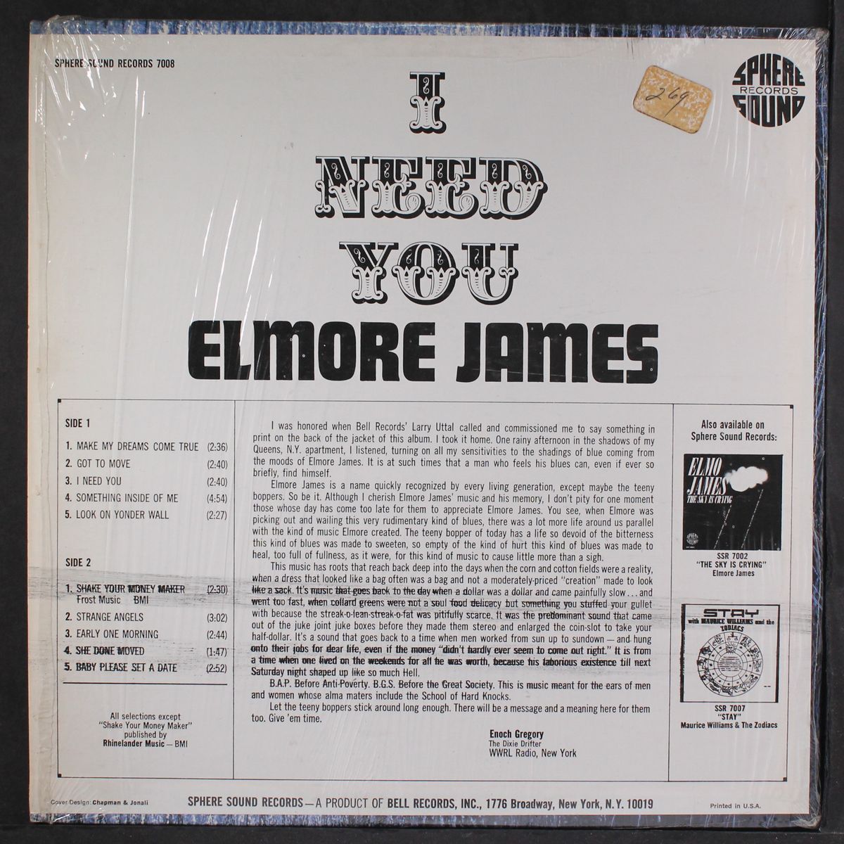 i need you by ELMORE JAMES