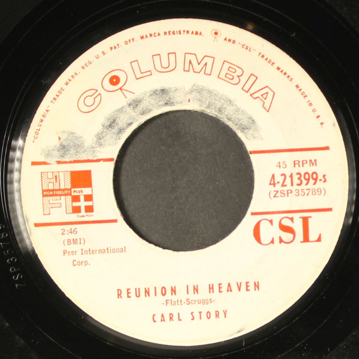 i love the hymns they sang at mother's grave / reunion in heaven by CARL STORY