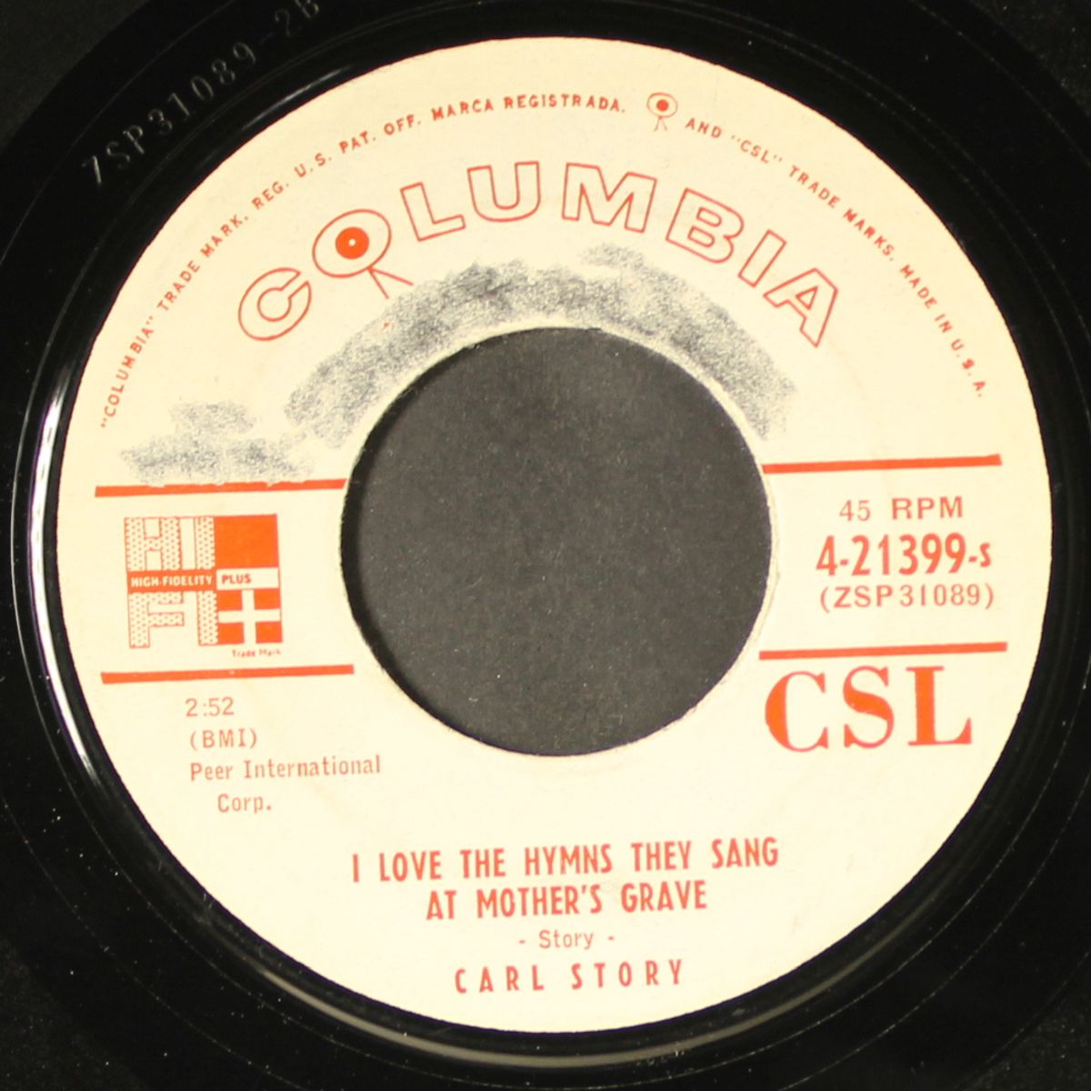 i love the hymns they sang at mother's grave / reunion in heaven by CARL STORY