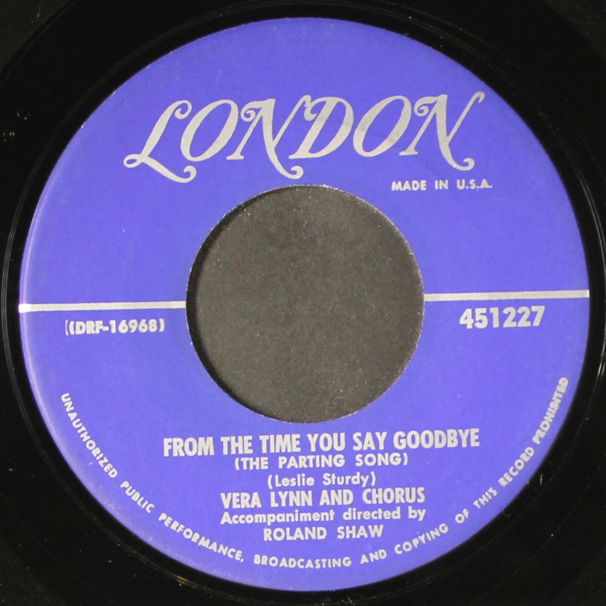 from the time you say goodbye by VERA LYNN