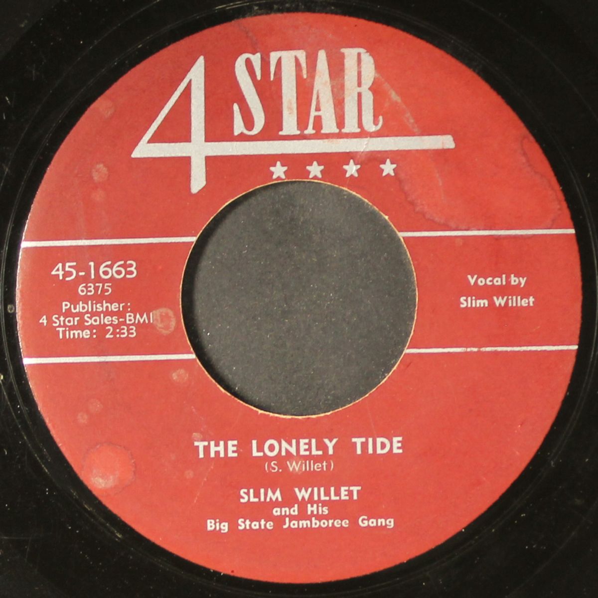 don't laugh at me now / the lonely tide by SLIM WILLET