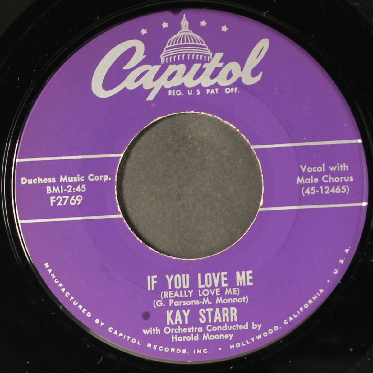 if you love me by KAY STARR