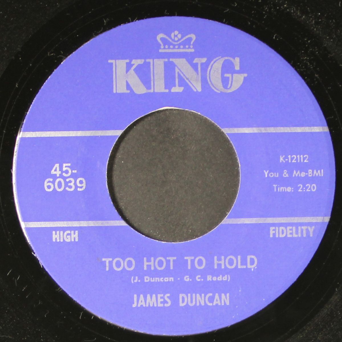too hot to hold / out of sight by JAMES DUNCAN