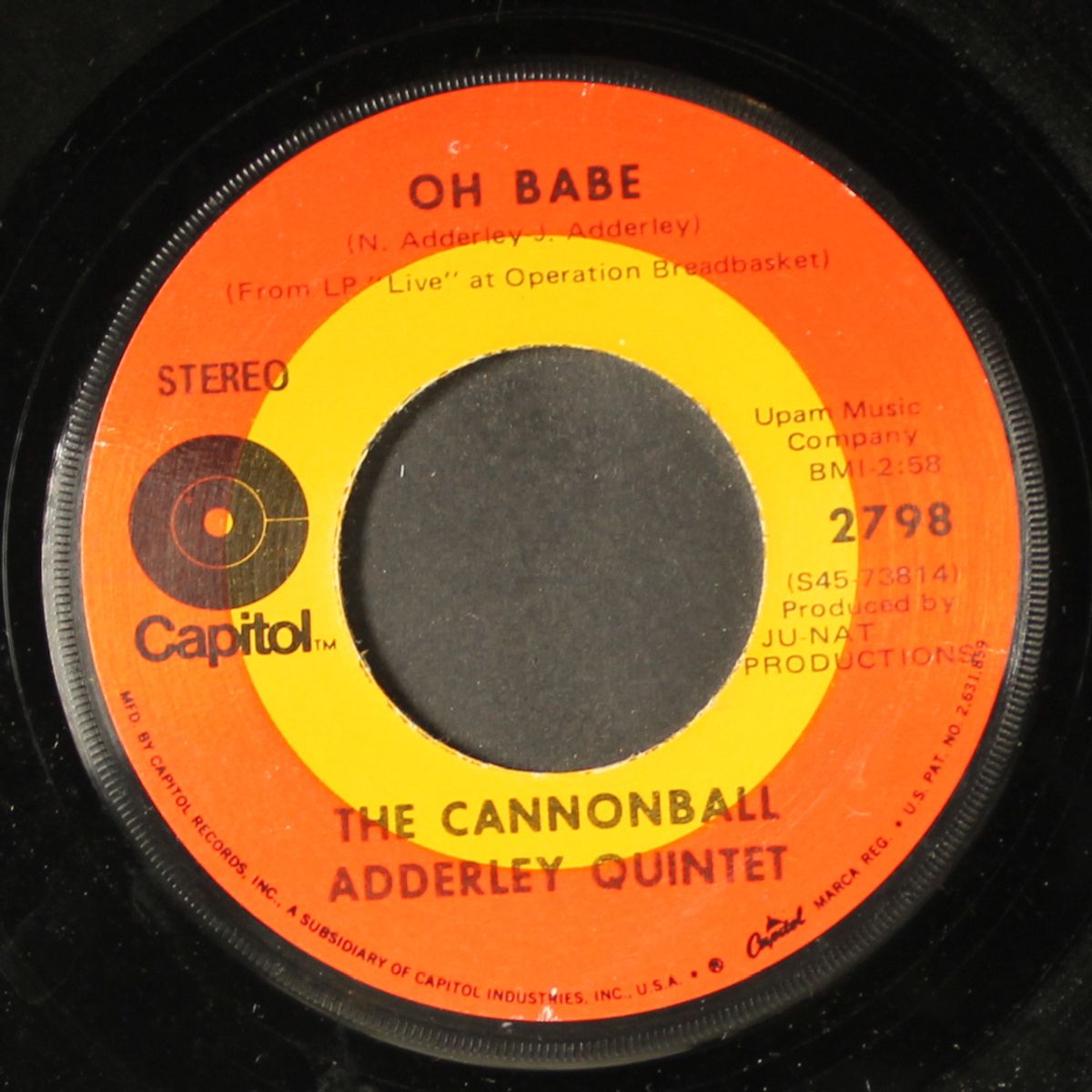 marabi / oh babe by CANNONBALL ADDERLEY QUINTET