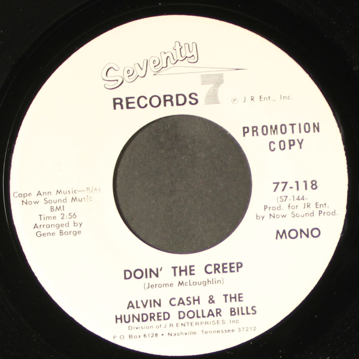 doin' the creep / mono by ALVIN CASH