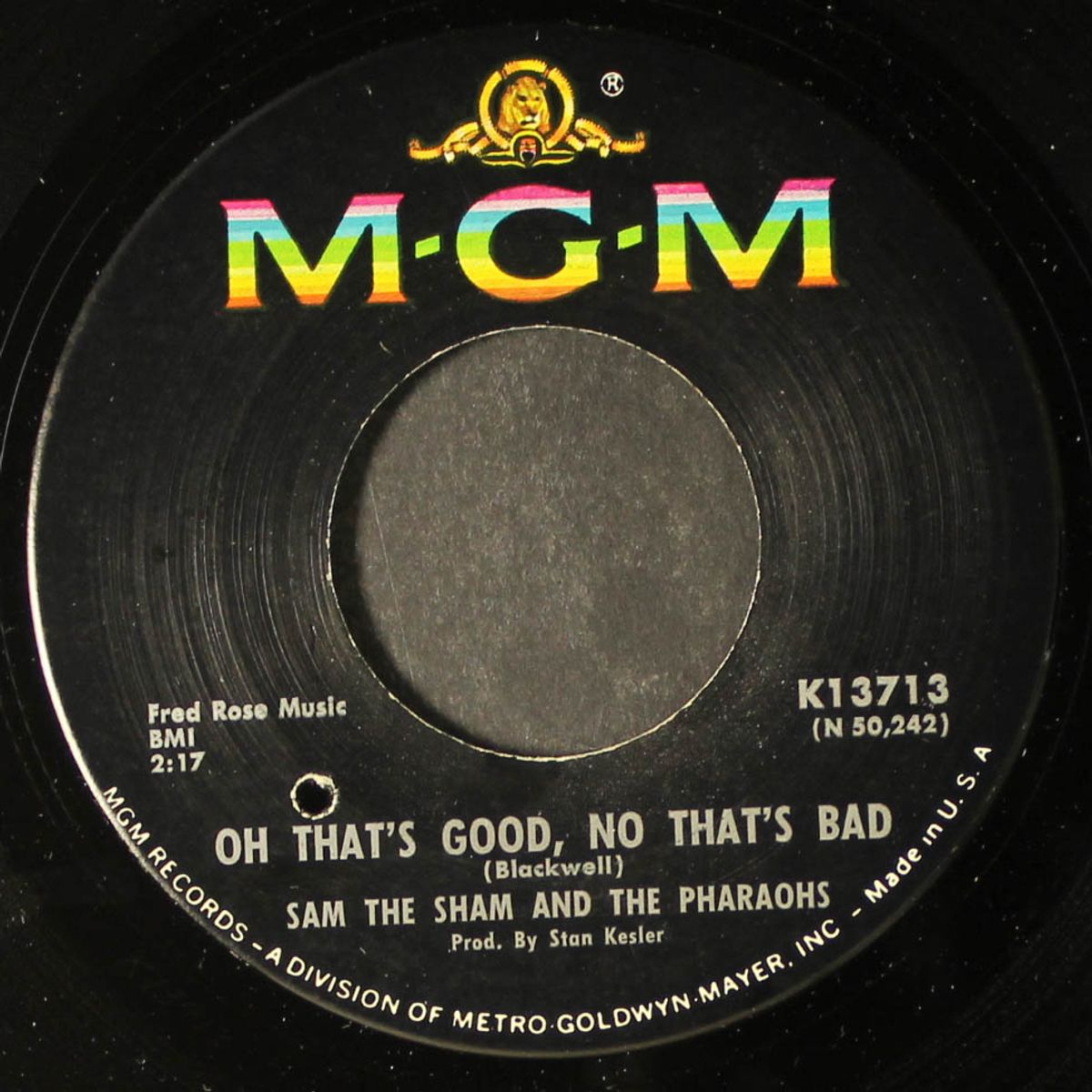 oh that's good, no that's bad by SAM THE SHAM & PHARAOHS