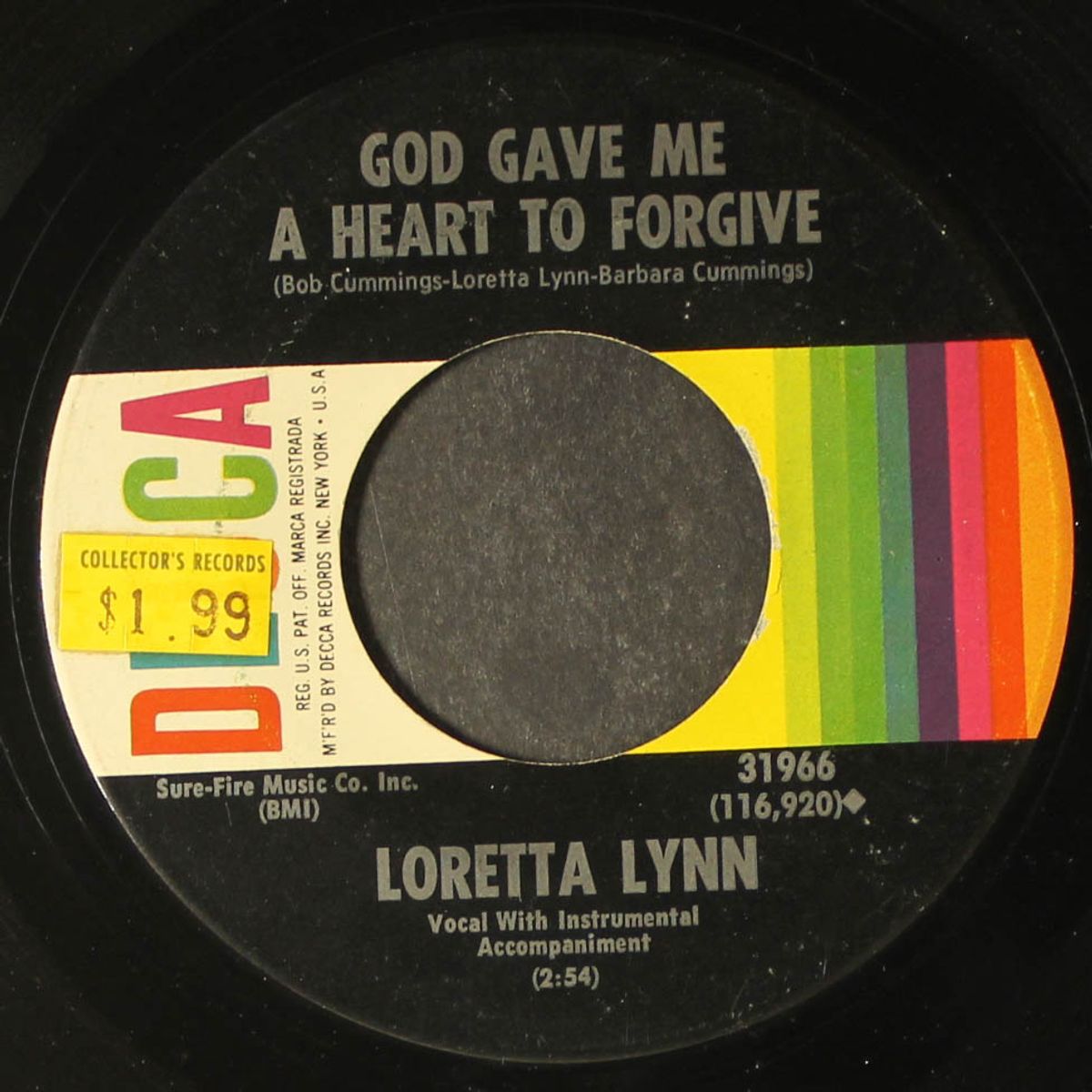 you ain't woman enough / god gave me a heart to forgive by LORETTA LYNN