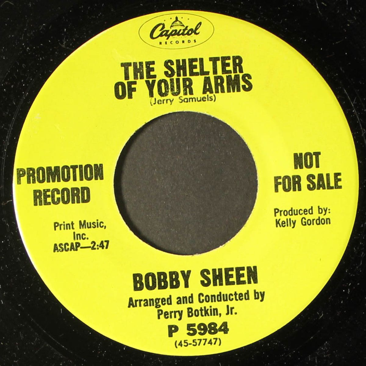the shelter of your arms / the way of love by BOBBY SHEEN