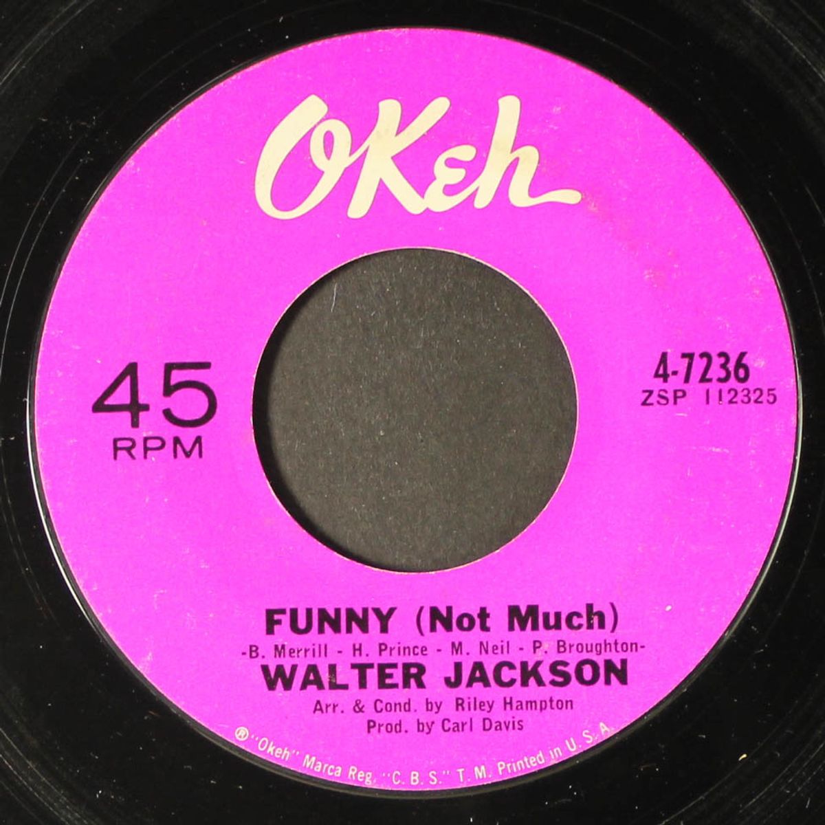 one heart lonely / funny (not much) by WALTER JACKSON