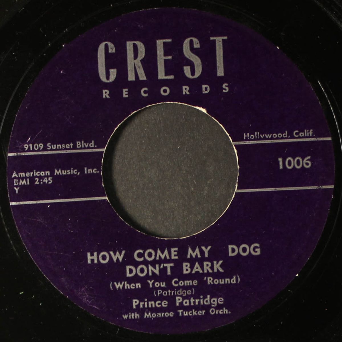 how come my dog don't bark / choosing a career by PRINCE PATRIDGE
