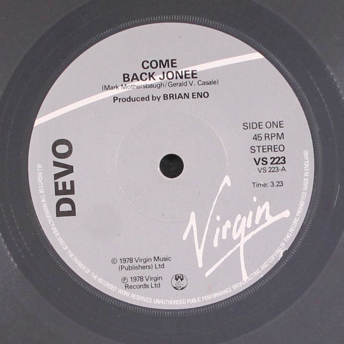 come back jonee / social fools by DEVO
