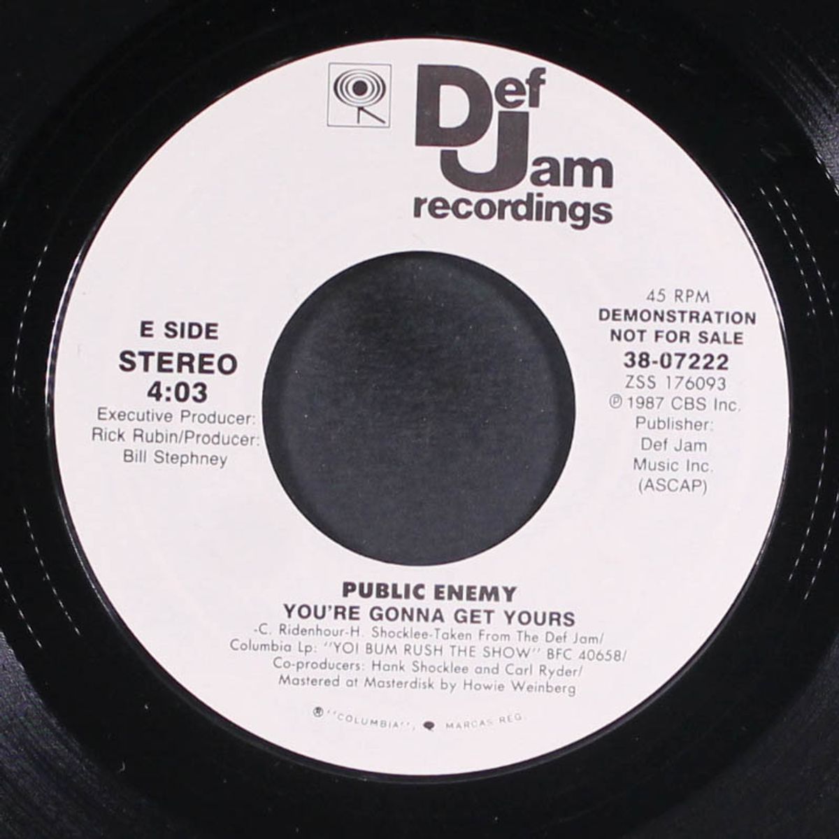 you're gonna get yours / same by PUBLIC ENEMY