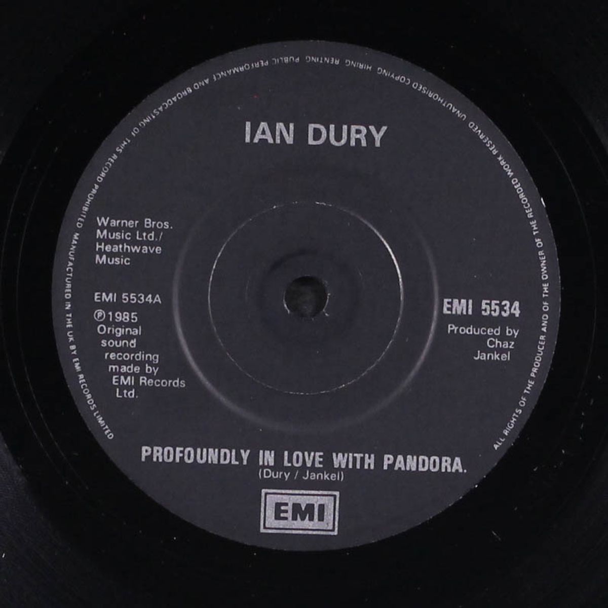 profoundly in love with pandora by IAN DURY