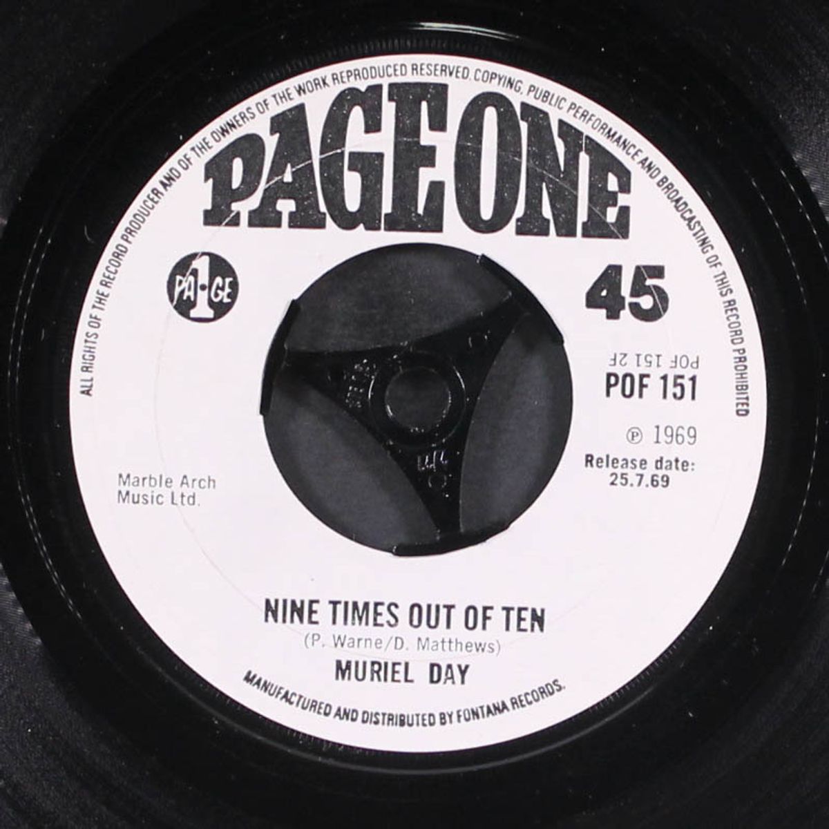 optimistic fool / nine times out of ten by MURIEL DAY