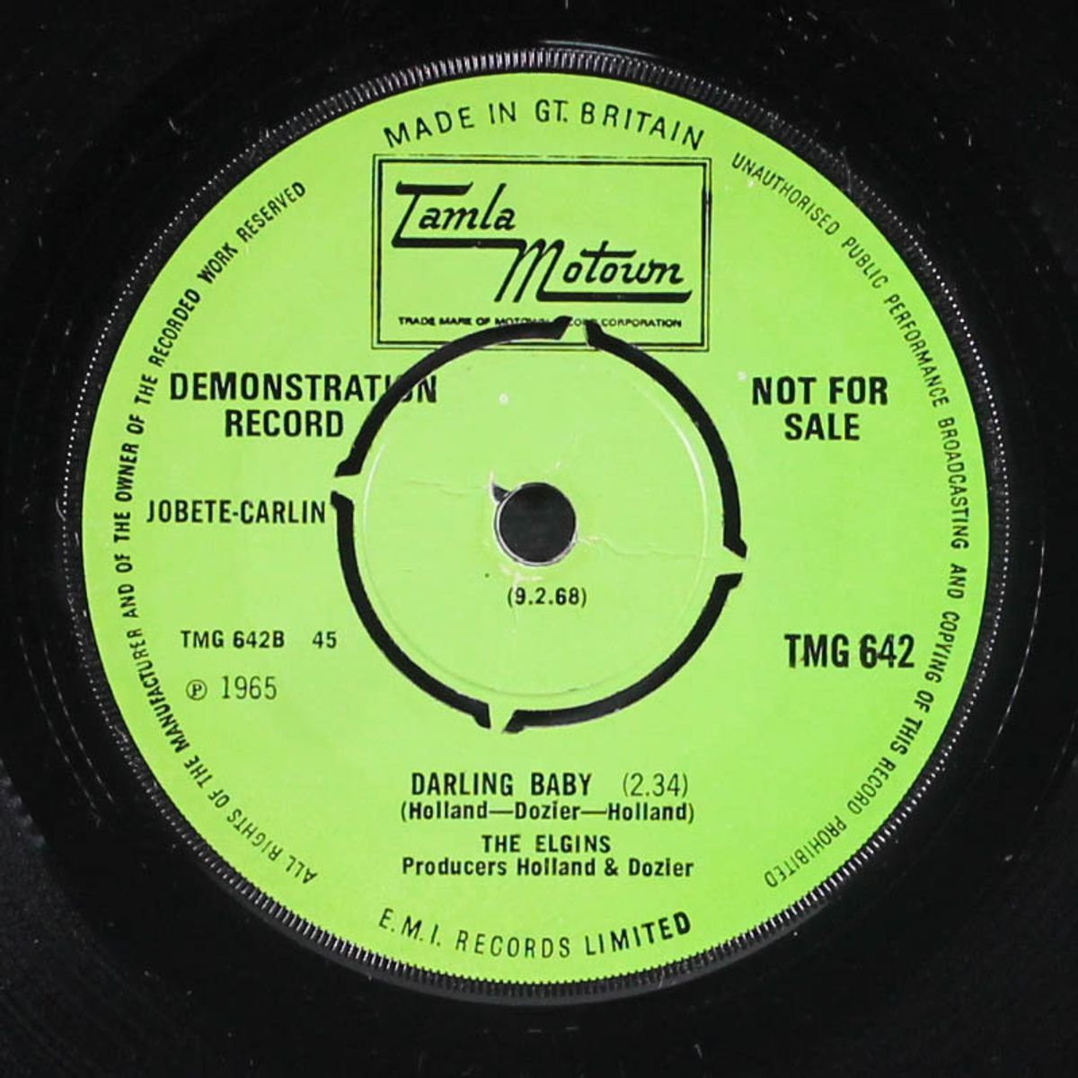 put yourself in my place / darling baby by ELGINS