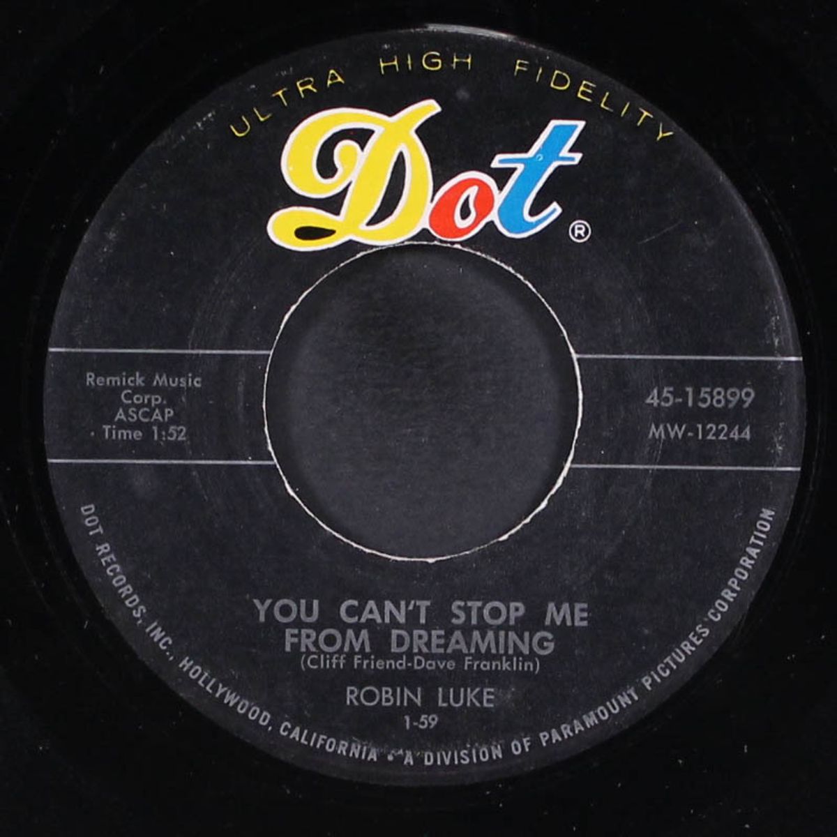 you can't stop me from dreaming / strollin' blues by ROBIN LUKE