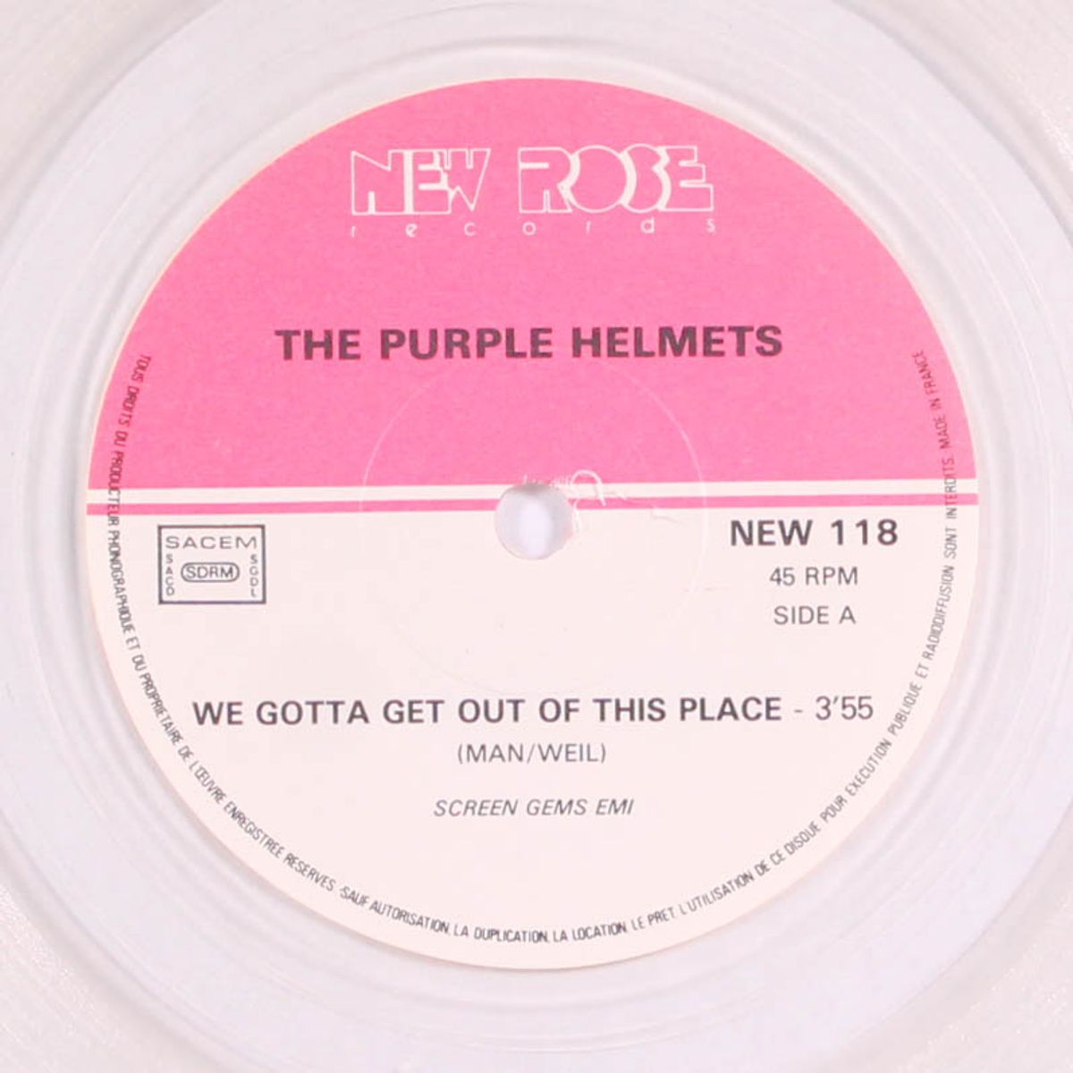 we gotta get out of this place by PURPLE HELMETS