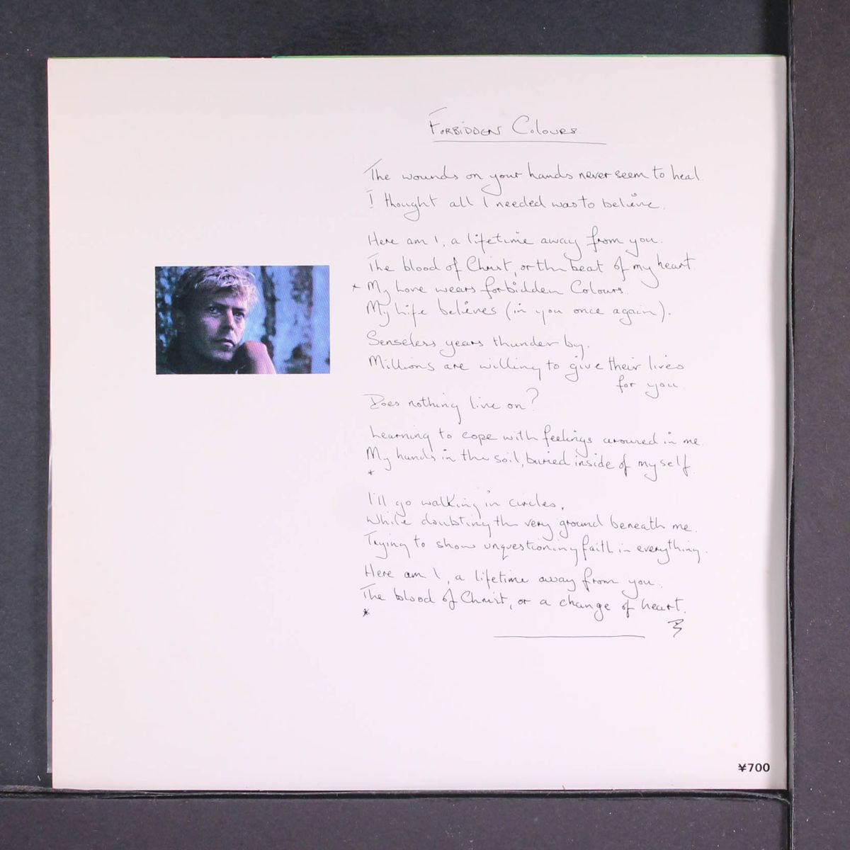 forbidden colours by RYUICHI SAKAMOTO & DAVID SYLVIAN
