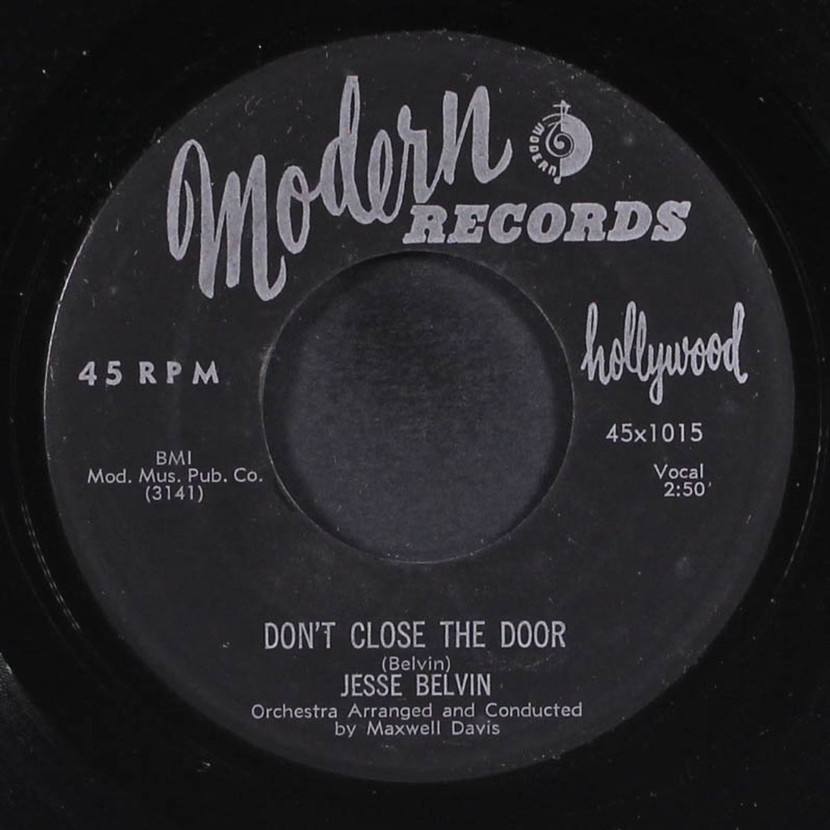 by my side / don't close the door by JESSE BELVIN