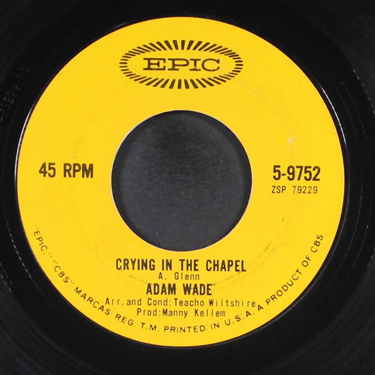 broken hearted stranger / crying in the chapel by ADAM WADE