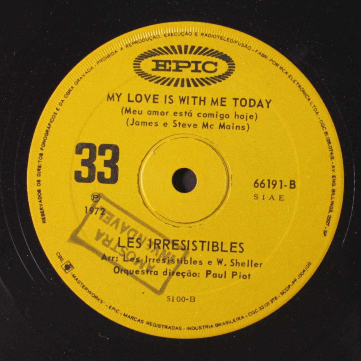 peace of love / my love is with me today by LES IRRESISTIBLES