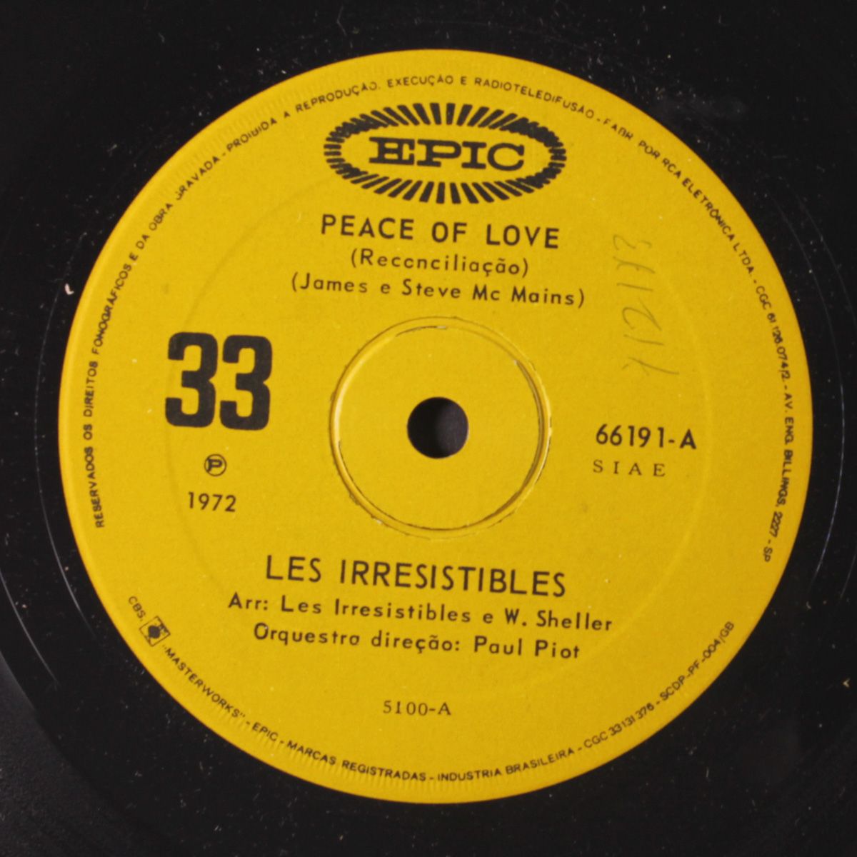 peace of love / my love is with me today by LES IRRESISTIBLES