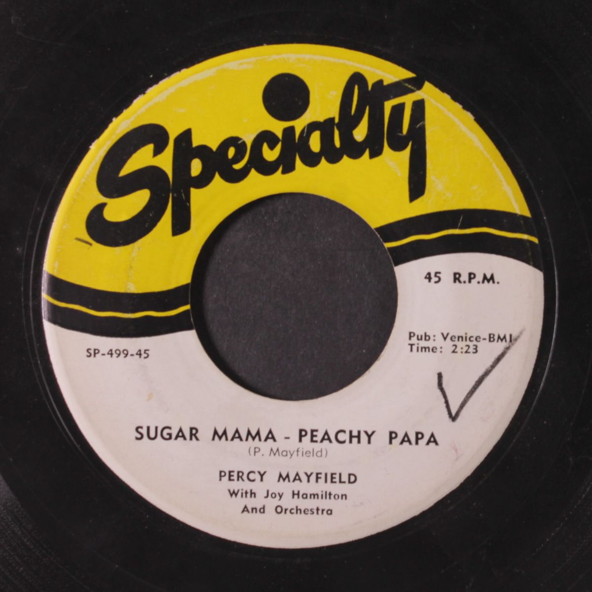 sugar mama, peachy papa / you don't exist no more by PERCY MAYFIELD