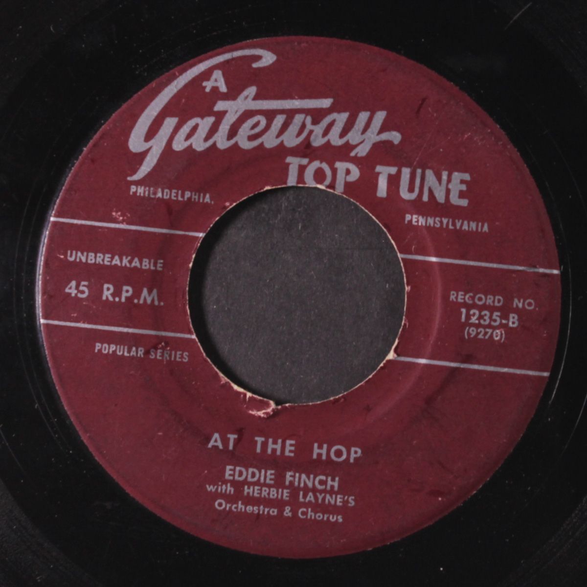 at the hop / put a light... by EDDIE FINCH / DICK EVANS