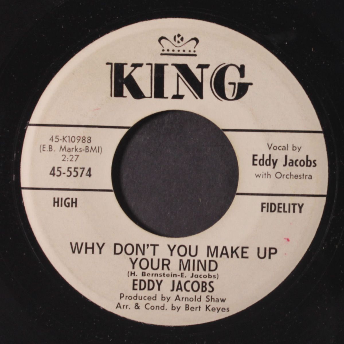 don't call me / why don't you make up your mind by EDDY JACOBS