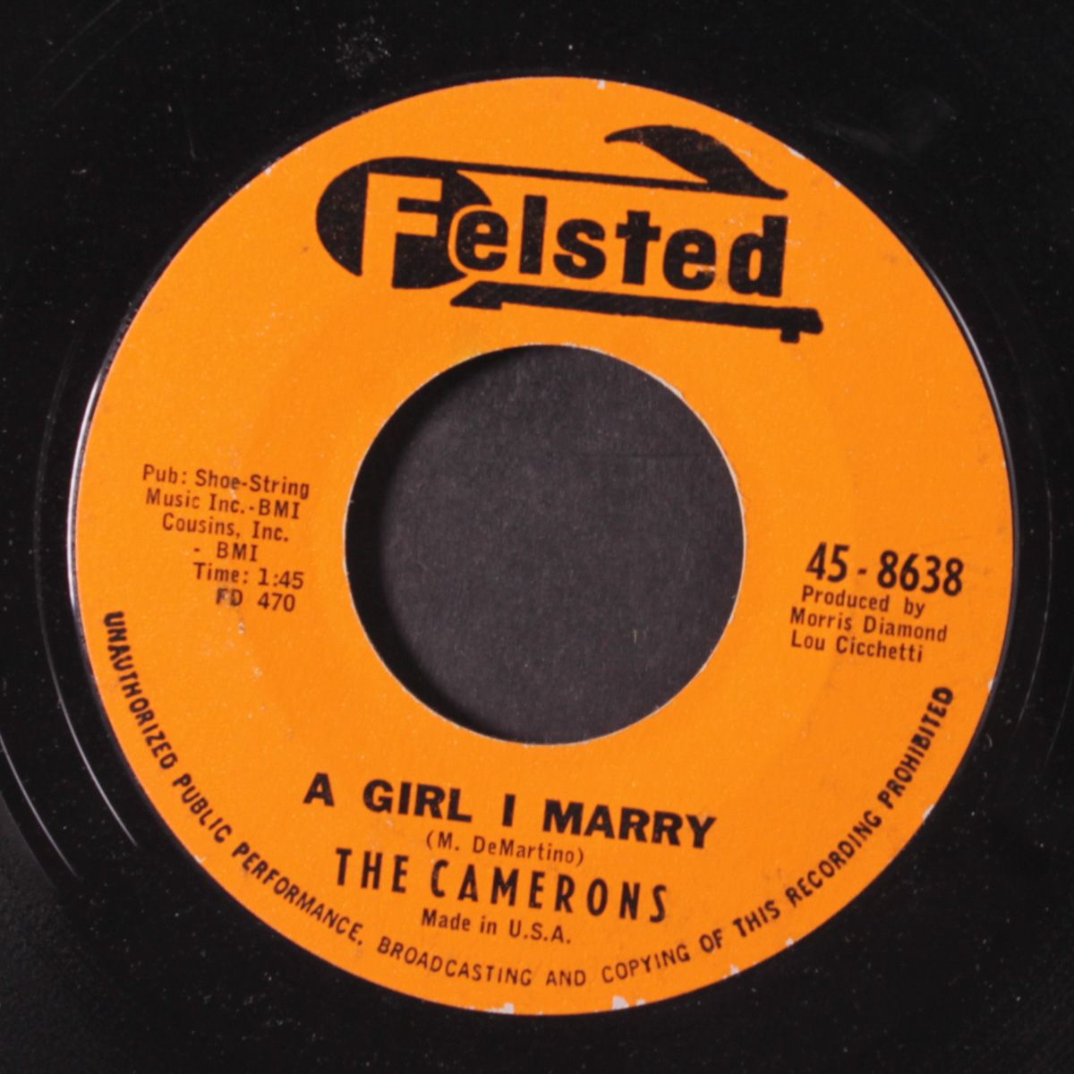 guardian angel / a girl i marry by CAMERONS