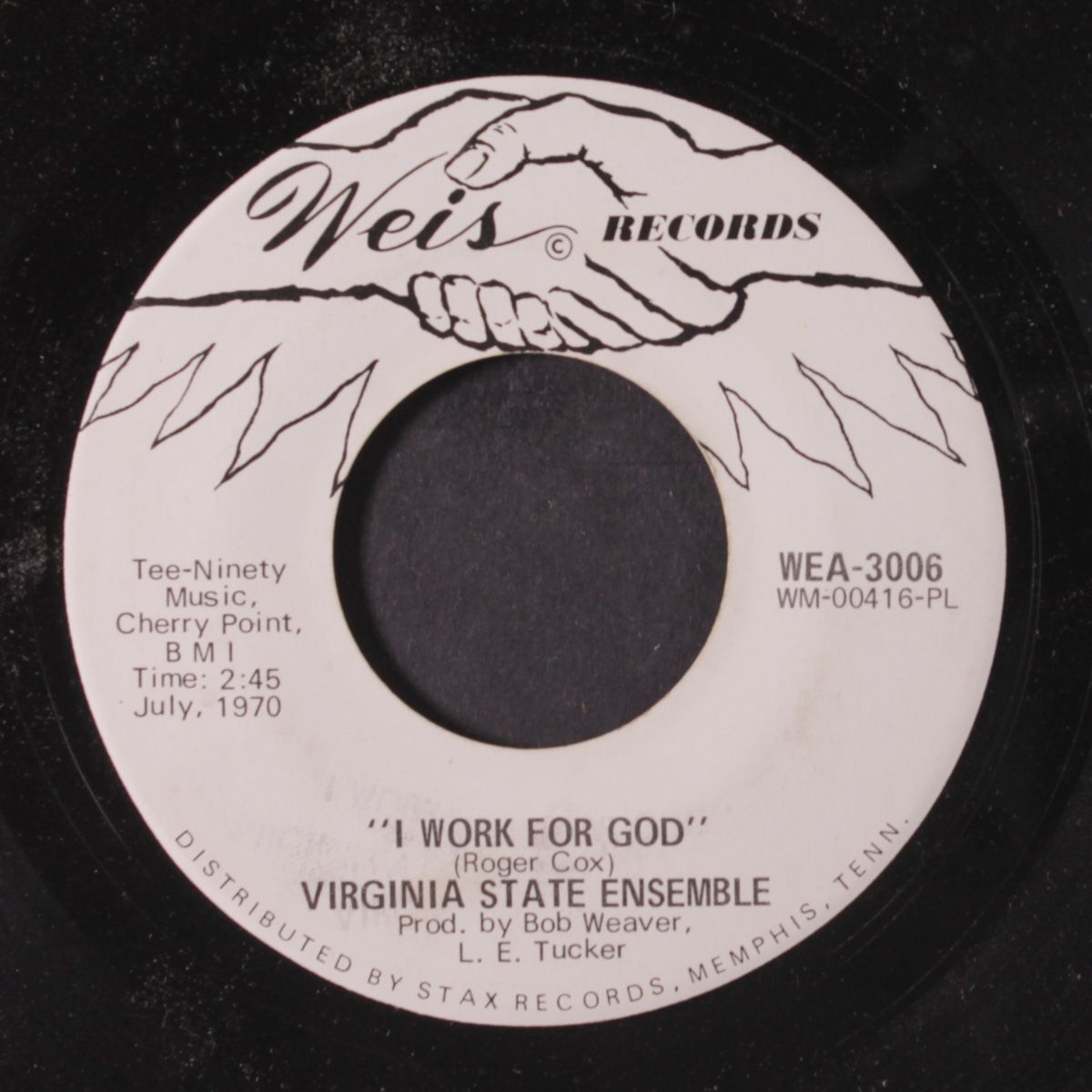 i work for god / if i had my wings by VIRGINIA STATE ENSEMBLE