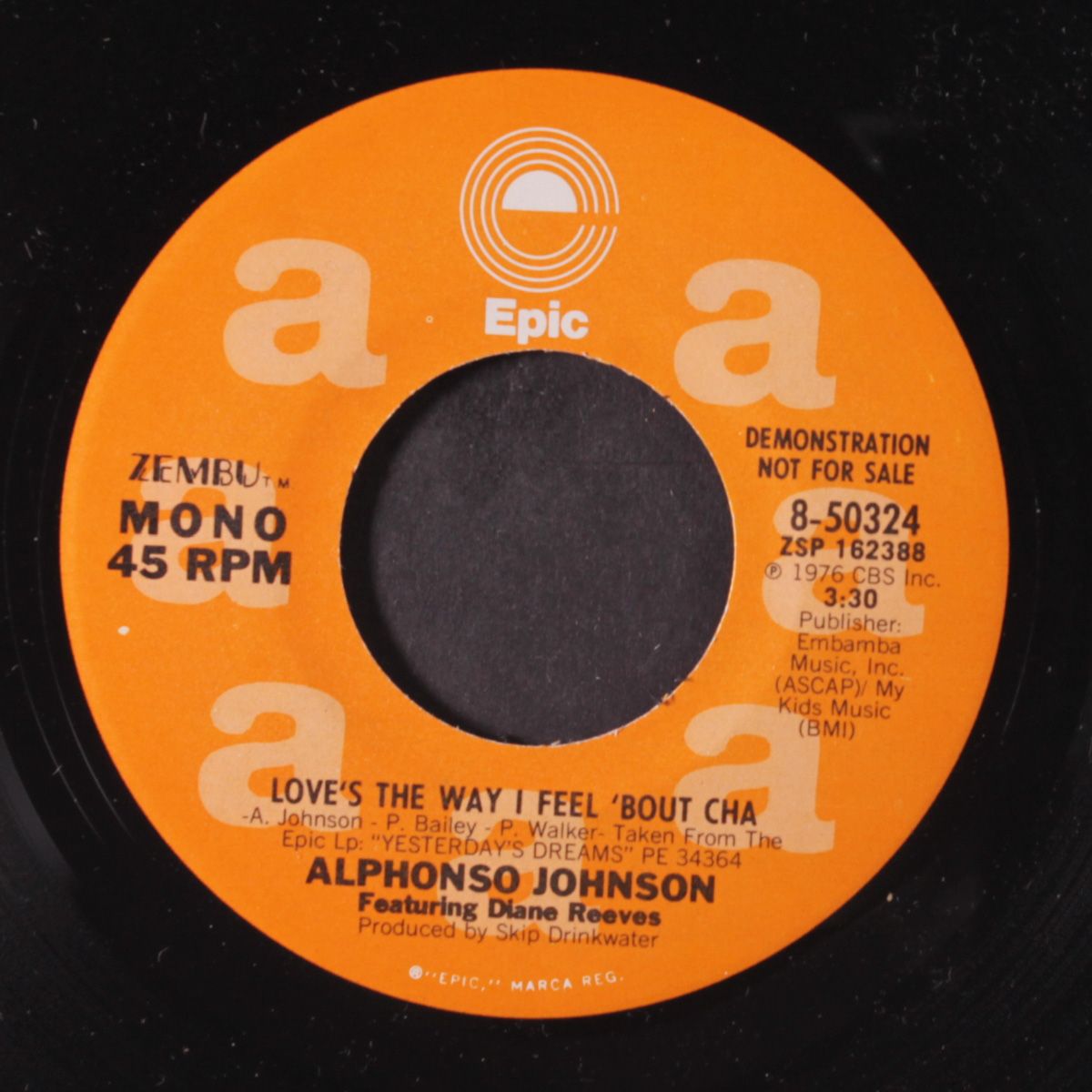 love's the way i feel 'bout cha / mono by ALPHONSO JOHNSON W/ DIANE REEVES