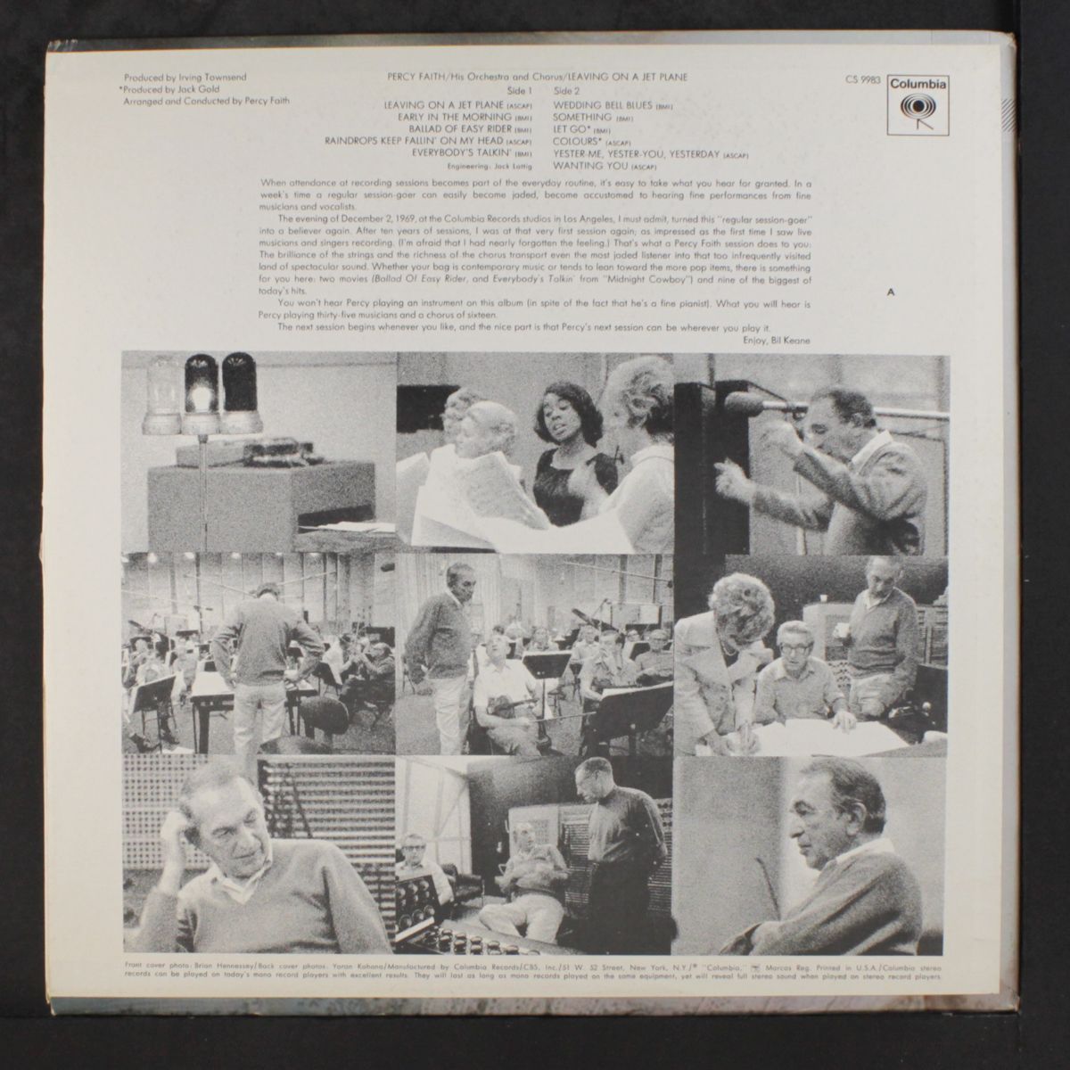 leaving on a jet plane by PERCY FAITH