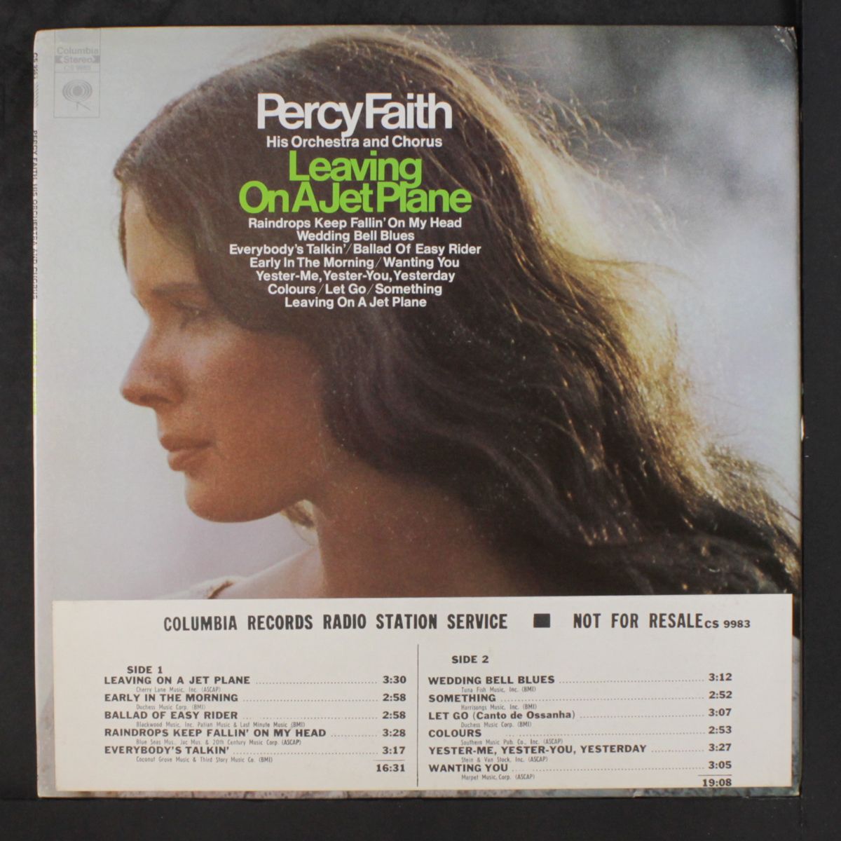 leaving on a jet plane by PERCY FAITH