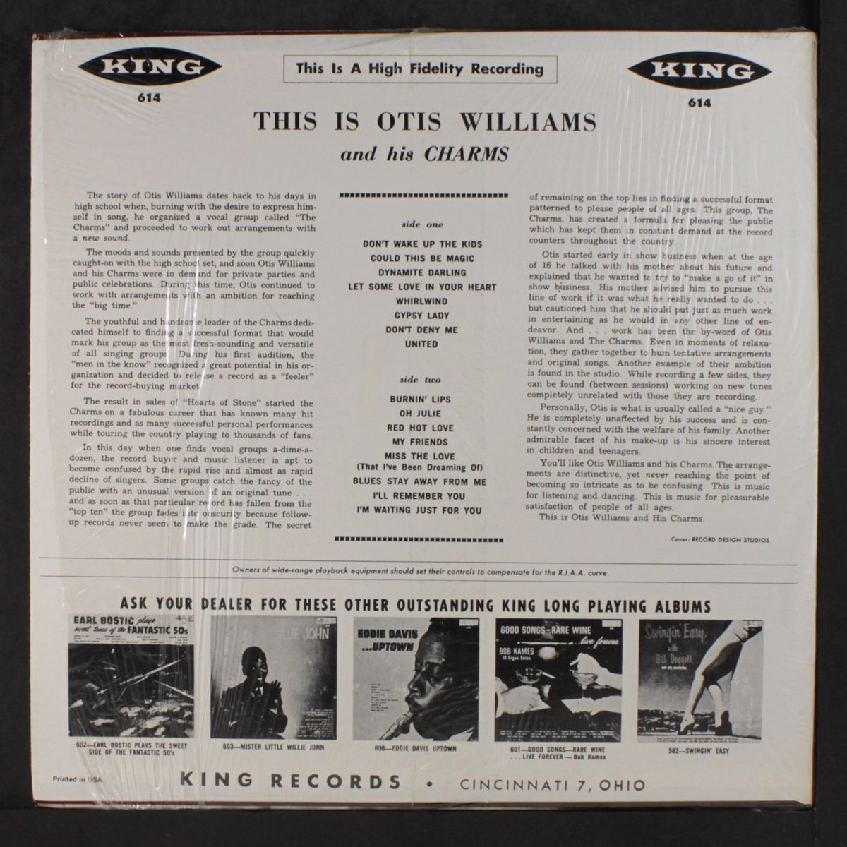 16 of his biggest hits by OTIS WILLIAMS & CHARMS