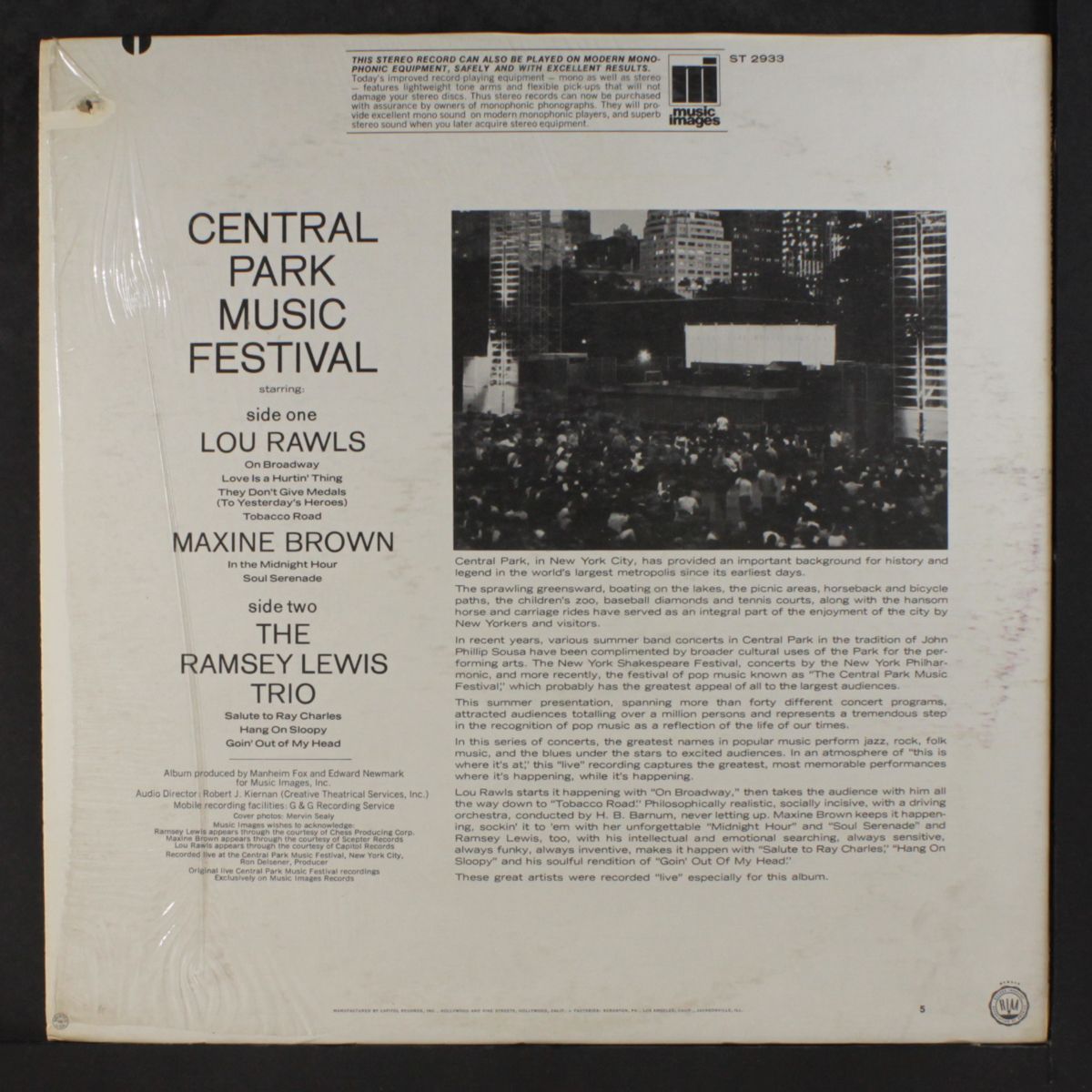 central park music festival by VARIOUS