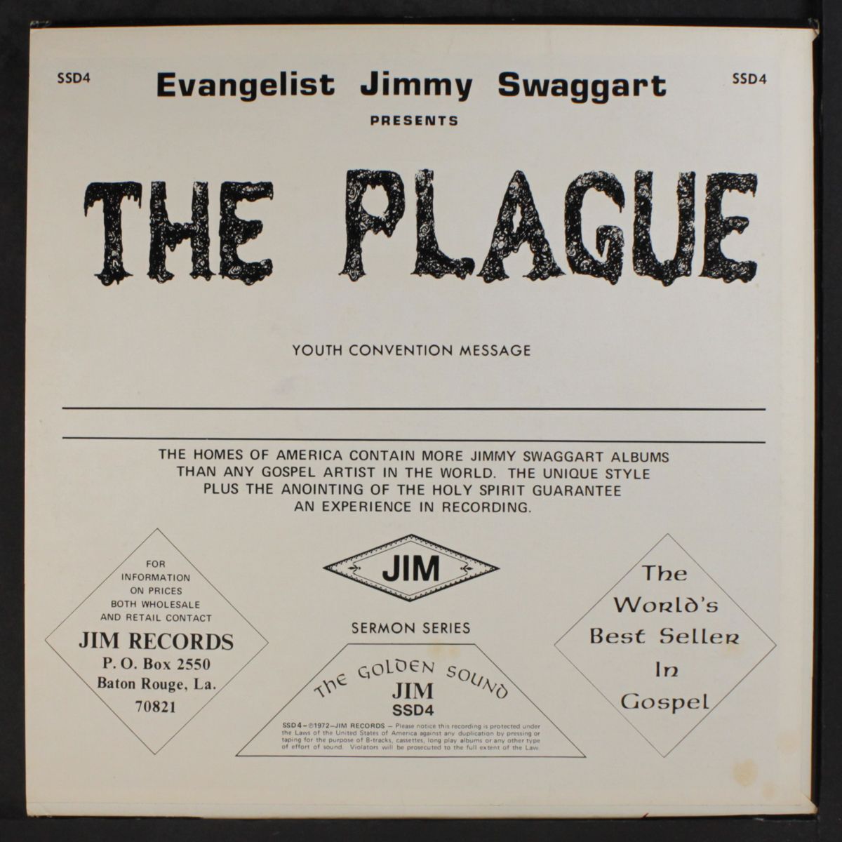 the plague by JIMMY SWAGGART