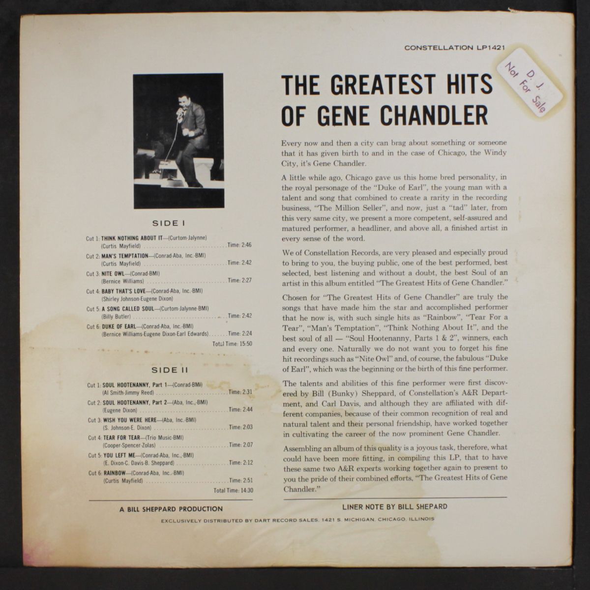 the greatest hits of by GENE CHANDLER