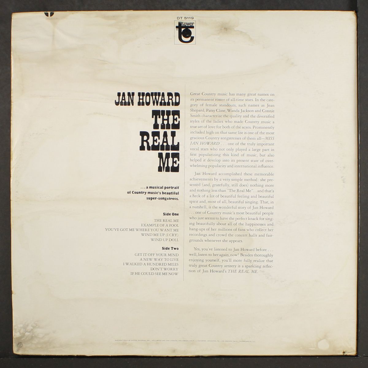 the real me by JAN HOWARD