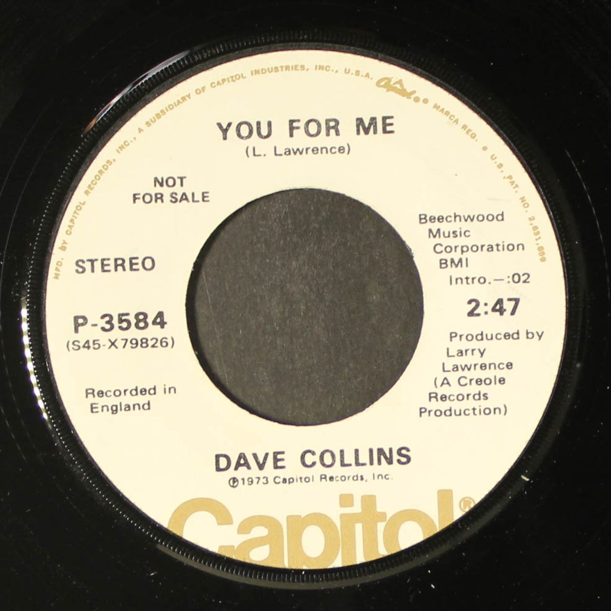 ride your pony / you for me by DAVE COLLINS