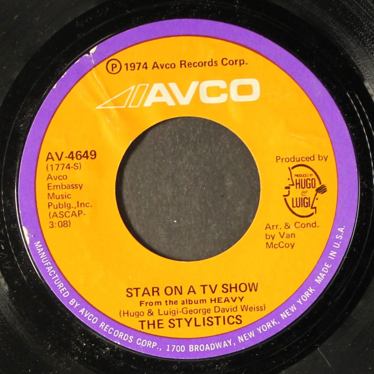 hey girl, come and get it / star on a tv show by STYLISTICS