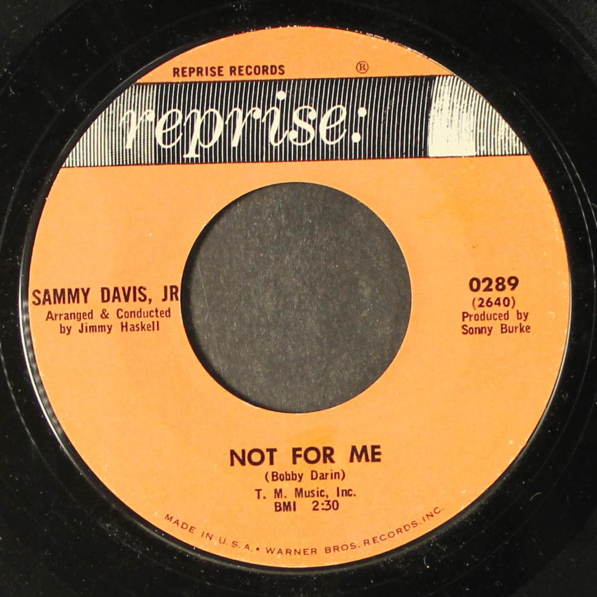 not for me / night song by SAMMY DAVIS, JR.
