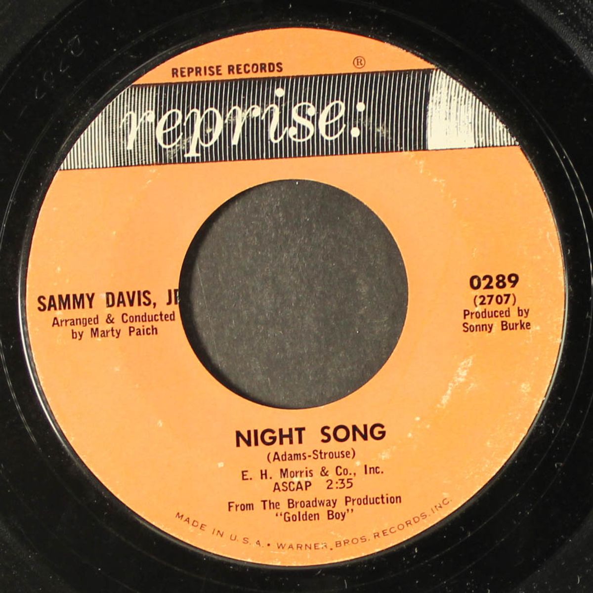 not for me / night song by SAMMY DAVIS, JR.